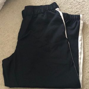 Black and white jogger trouser
